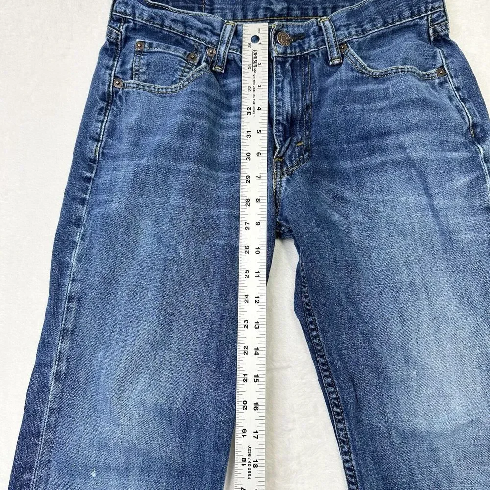 Levis 514 Jeans Mens 30x30 Blue‎ Denim Straight Measures 28x27 Casual Classic